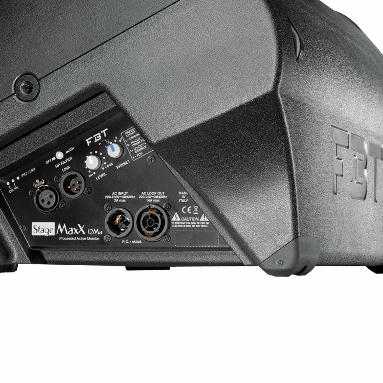 FBT StageMaxX 12 MA 12" coaxial low profile stage monitor Pacific AV