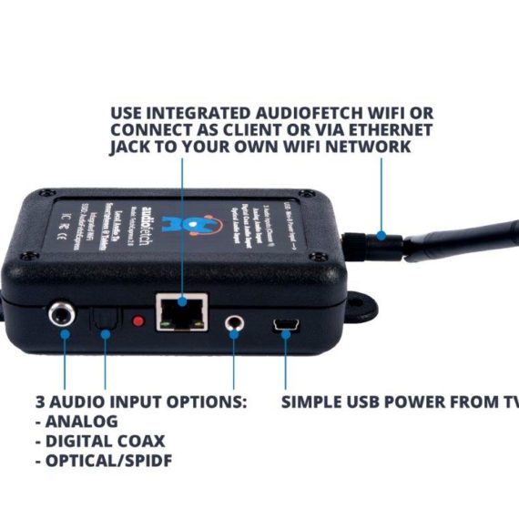 AudioFetch FETCHEXA01 Stereo or Dual Mono AudiooverWiFi Pacific AV