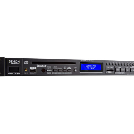 DENON PRO DN300ZB rack mount CD player with AM/FM Tuner, Bluetooth, USB